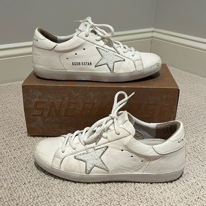 Golden Goose Deluxe Brand. White. Size 39. Includes box.